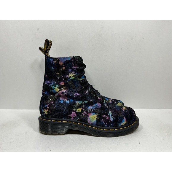 Dr. Martens Shoes - Dr. Doc Martens 1460 Pascal Confetti Suede Combat Boots Women's Size 7